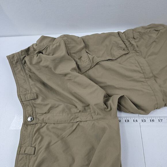 Under Armour zip off pants hiking 42x32 mens green tan 5174 - Picture 8 of 11